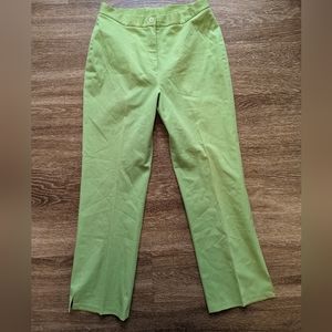 Nordstrom Classiques Entier Lime Straight Leg Trousers Pants